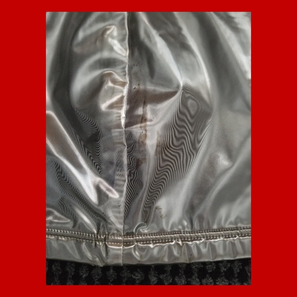 Vintage 90s BUFFALO Metallic Silver Space Age MOD PUNK GLAM PVC Mini Skirt - Picture 7 of 11